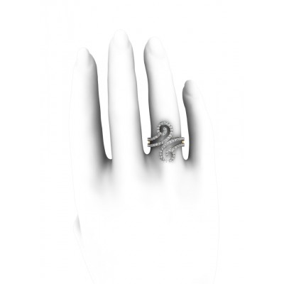 Fancy Diamond Coil Ring